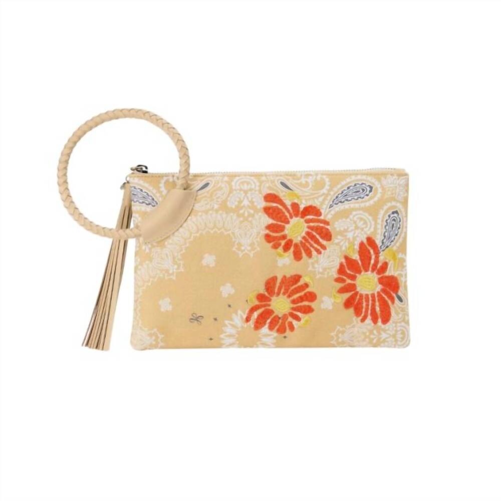 NEW HOBO women's sheila clutch bag in sunset bandana